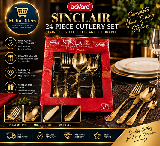 ✨ Bavaro Sinclair — 24-Piece Luxury Cutlery Set
